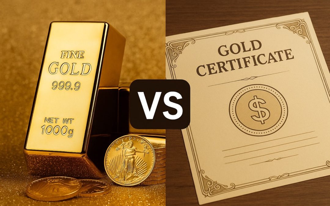 Gold Certificates vs Physical Gold: Key Differences Explained