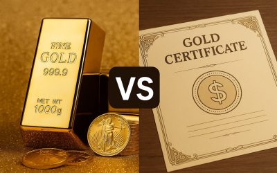 Gold Certificates vs Physical Gold: Key Differences Explained